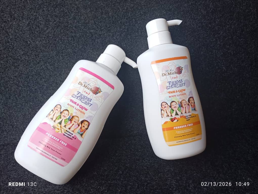 How to apply Teens Choicest Fair and Glow Body Lotion - twice daily for best skincare results