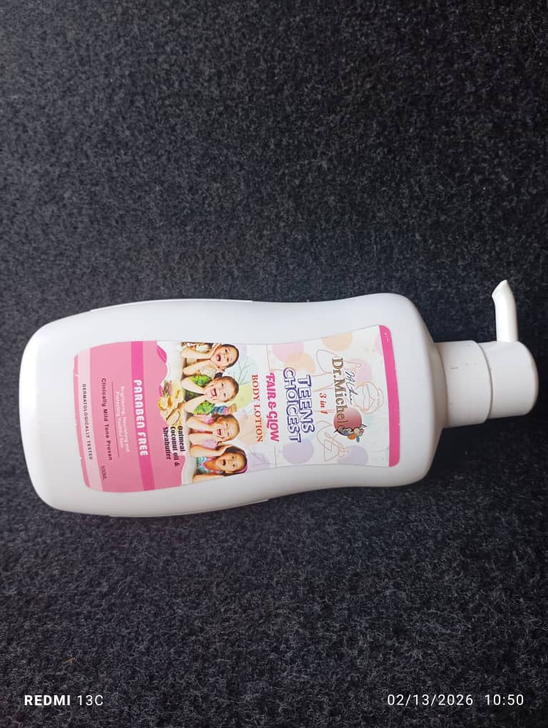 Teens Choicest Variant 2 - Oatmeal, Coconut Oil and Shea Butter moisturizing body lotion